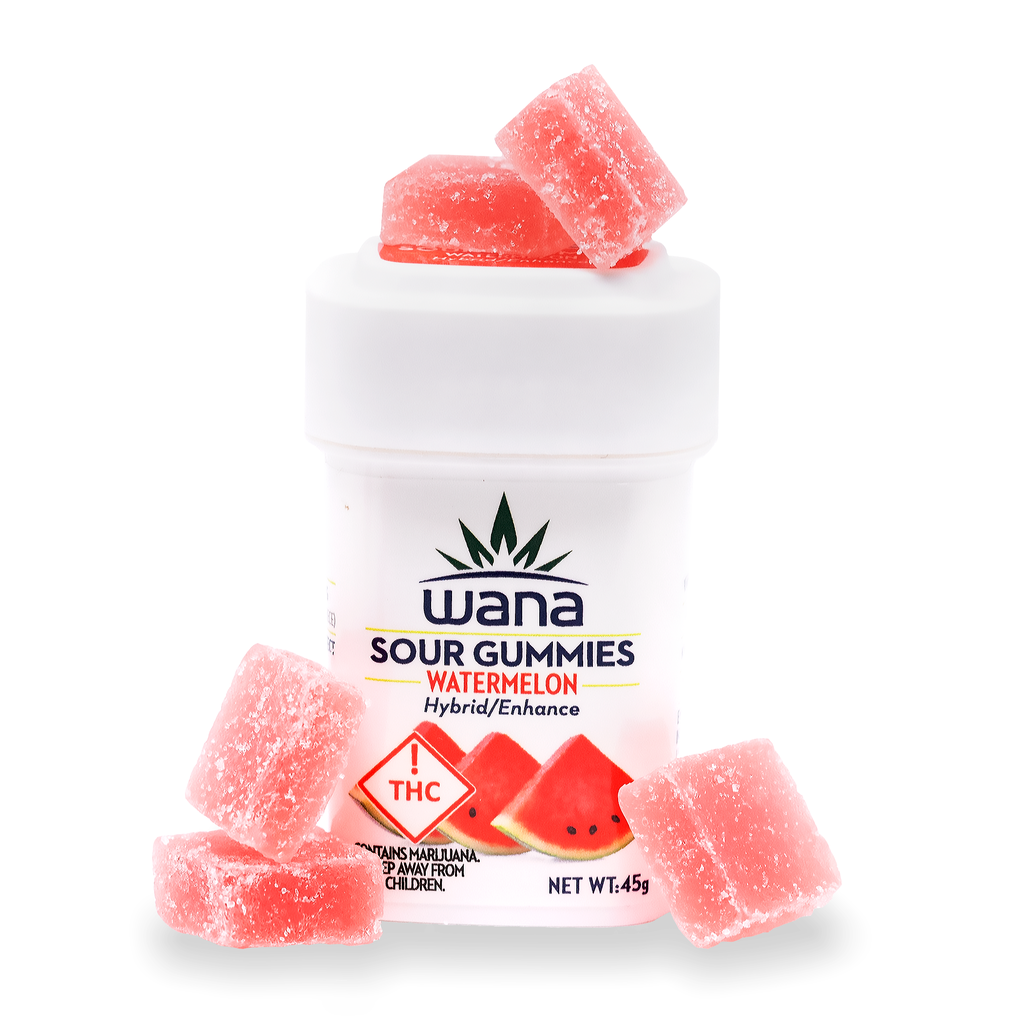 Sour Watermelon 100 mg Hybrid Gummies